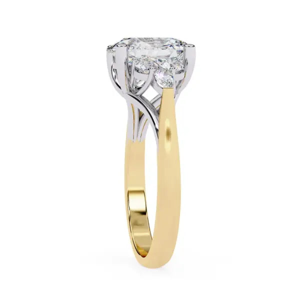 Oval Three Stone Engagement ring